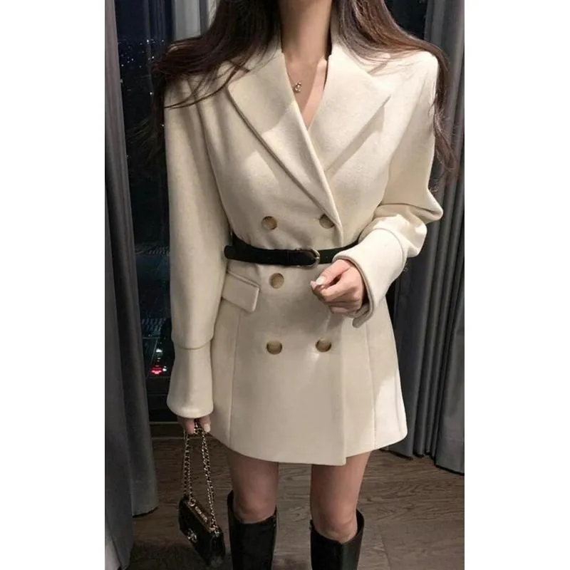 🇰🇷Chloe C. 韓國東大門服飾🇰🇷  eeyou 正韓皮帶式中長版大衣外套
