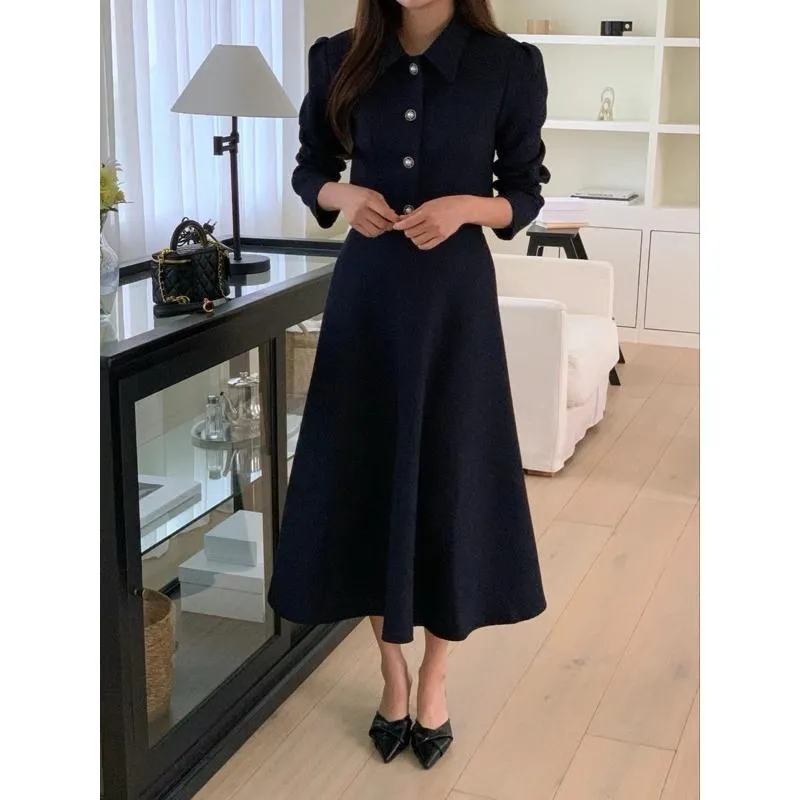 🇰🇷Chloe C. 韓國東大門服飾🇰🇷  eeyou 正韓小香風排扣長袖長裙套裝.晚宴約會款