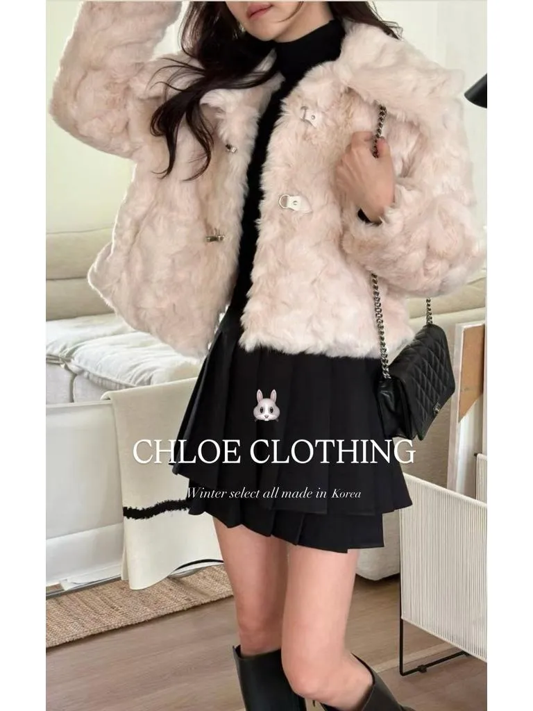🇰🇷Chloe C. 韓國東大門服飾🇰🇷 正韓毛絨大領短外套