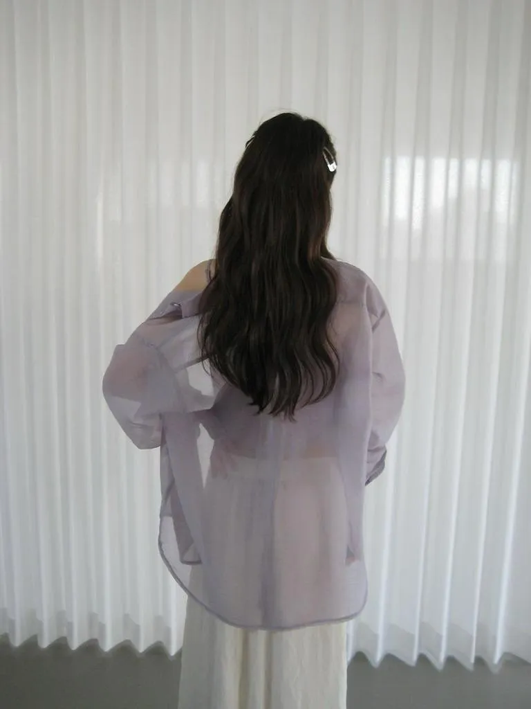 🇰🇷Chloe C. 韓國東大門服飾🇰🇷 正韓歐根紗打底內搭襯衣