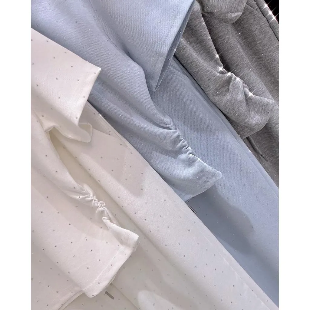 🇰🇷Chloe C. 韓國東大門服飾🇰🇷 正韓休閒運動風抓皺腰鬆緊褲套裝