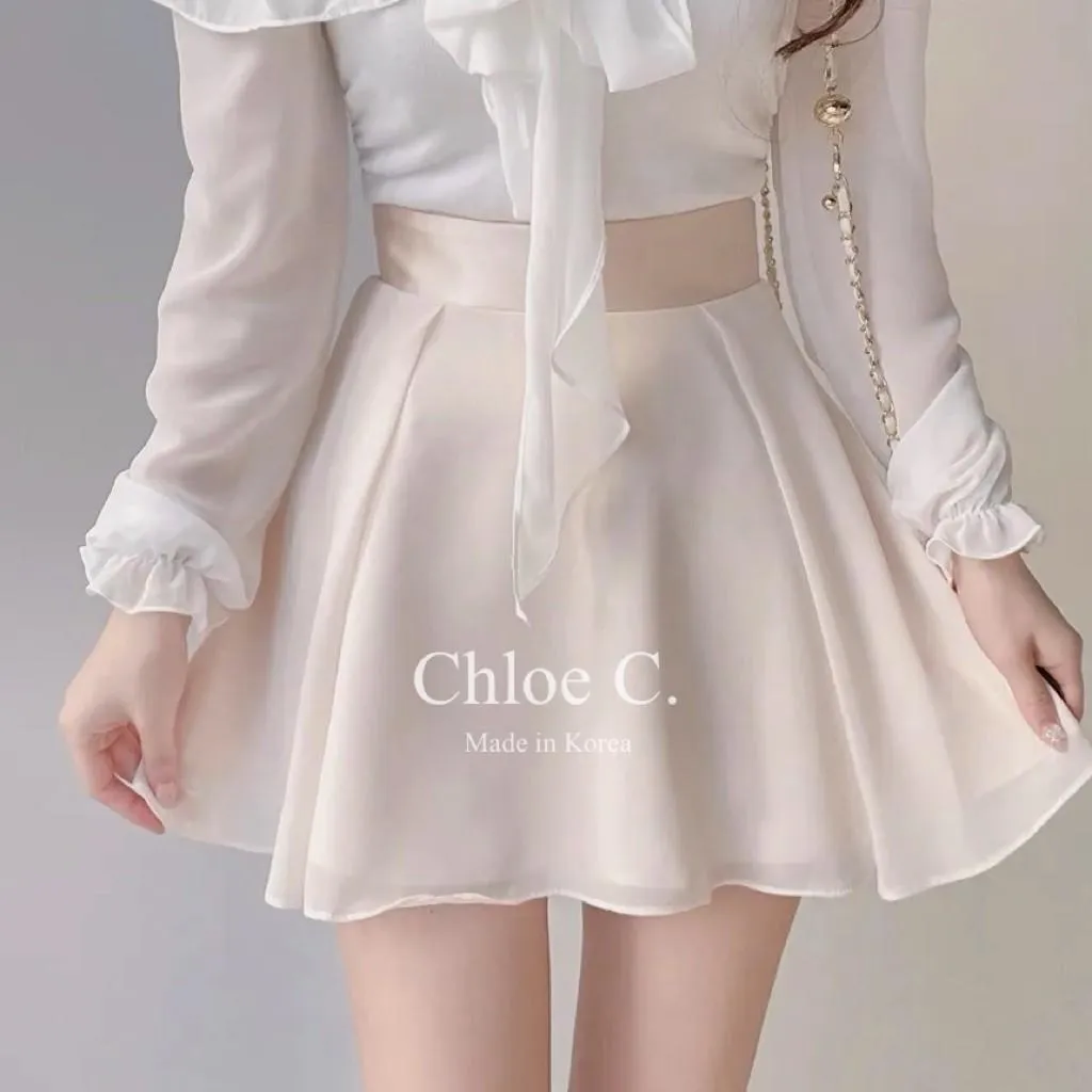 🇰🇷Chloe C. 韓國東大門服飾🇰🇷 正韓冰絲素面薄紗短裙