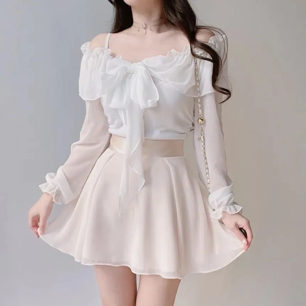 🇰🇷Chloe C. 韓國東大門服飾🇰🇷 正韓冰絲素面薄紗短裙
