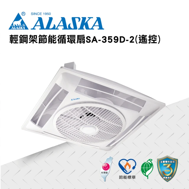 【ALASKA】輕鋼架節能循環扇 遙控 SA-359D-2(採預購制，如需下單請私訊)