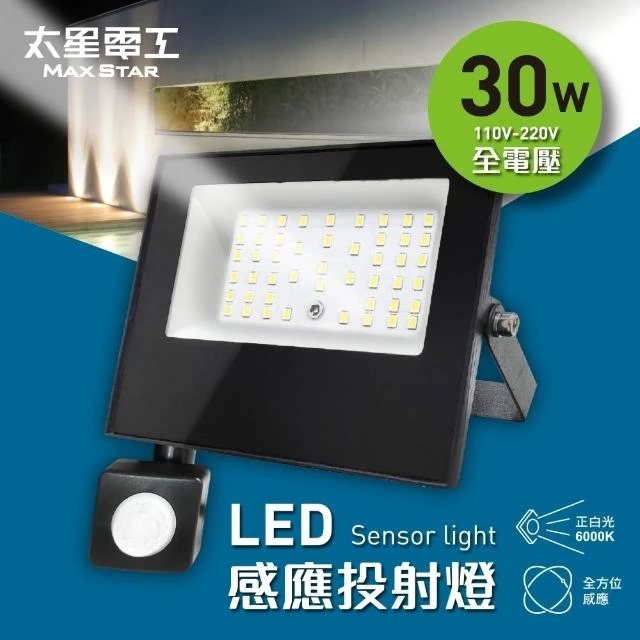 [太星]感應投射燈-全電壓/30W、50W、100W