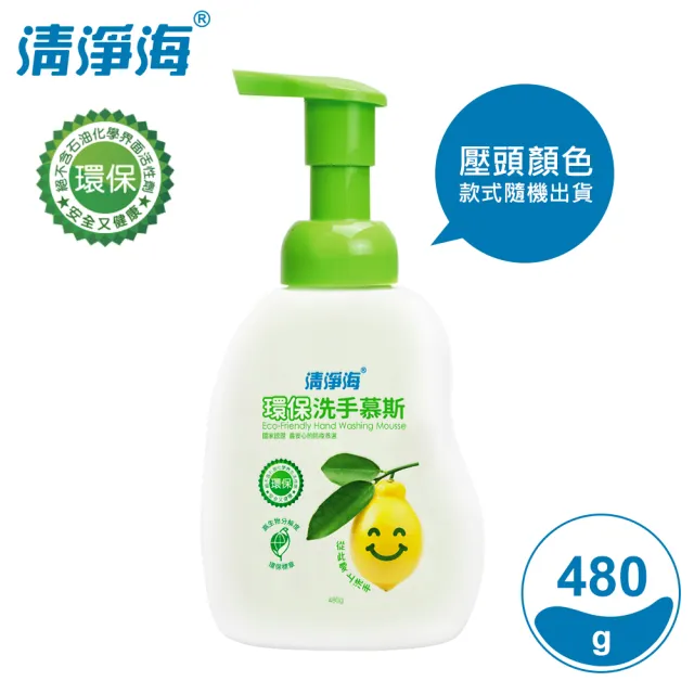 [清淨海]環保洗手慕斯480g/12瓶/箱 [箱購]
