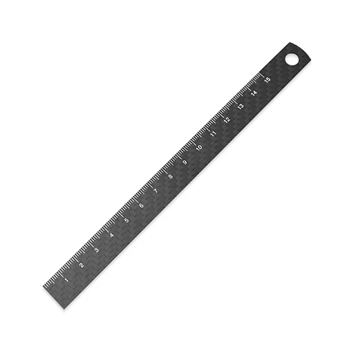 [Carbon]CBC定規15cm/兩側目盛