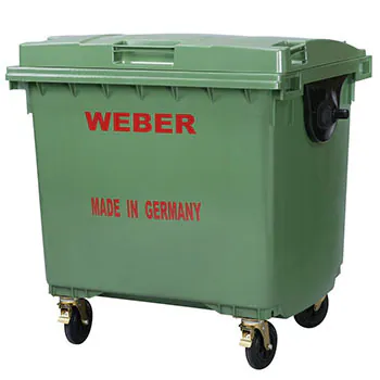 [WEBER]環保垃圾桶附輪(四輪1100、660公升、二輪360、240、120公升)