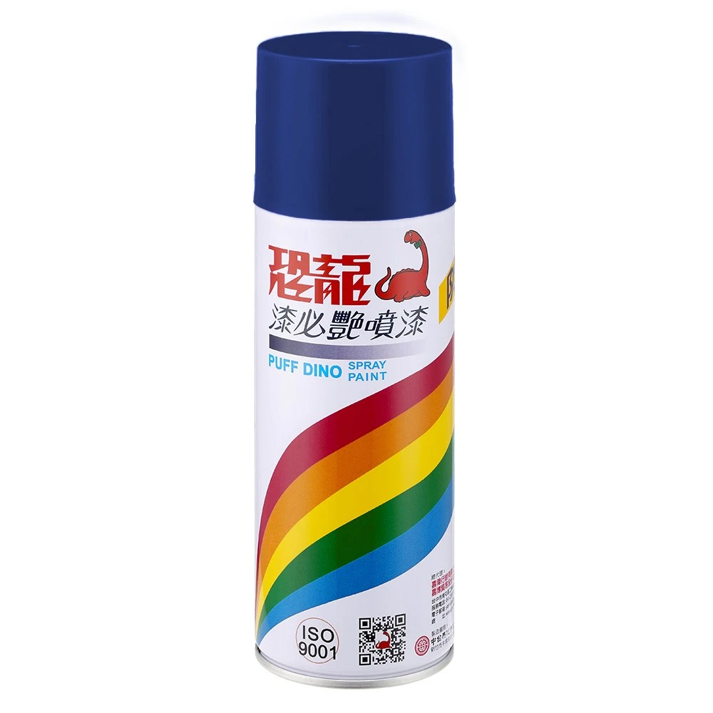 [恐龍]噴漆 400ml/平光黑/白/黃/紅/孔雀藍