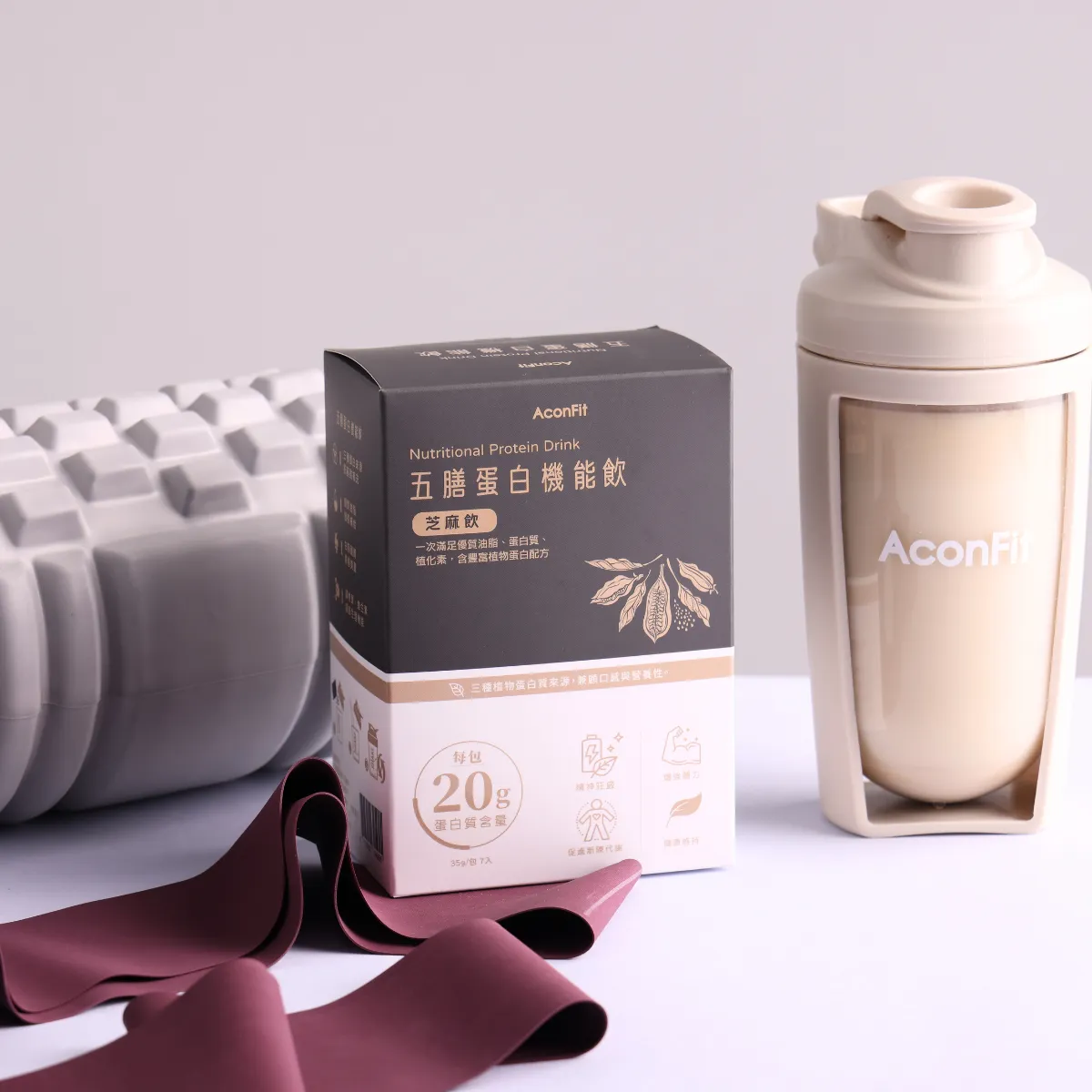 [連淨]五膳蛋白機能飲 -芝麻飲-7入盒裝