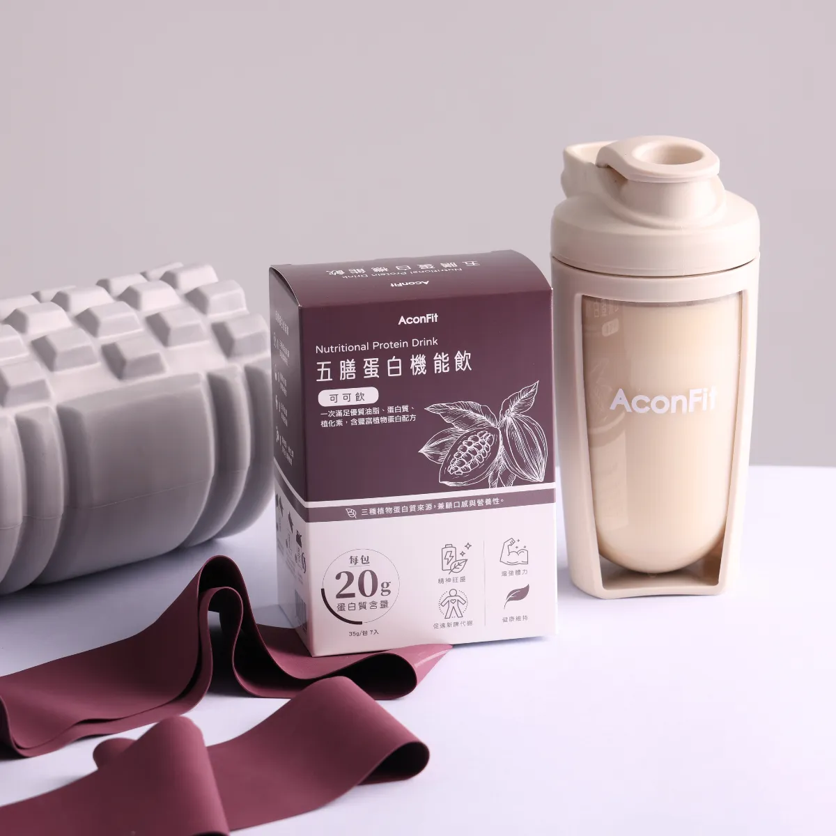 [連淨]五膳蛋白機能飲- 可可飲-7入盒裝