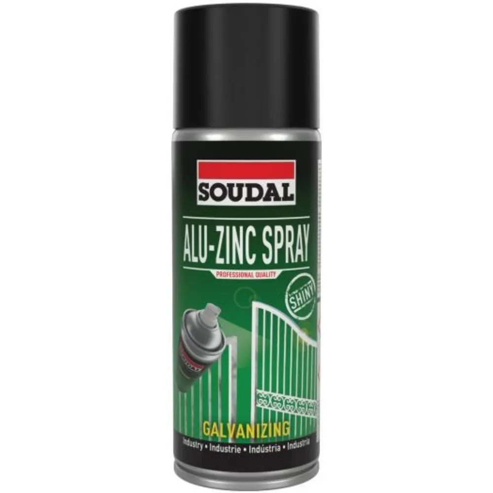 [Soudal]鋁鋅防鏽噴劑(亮面) 400ml