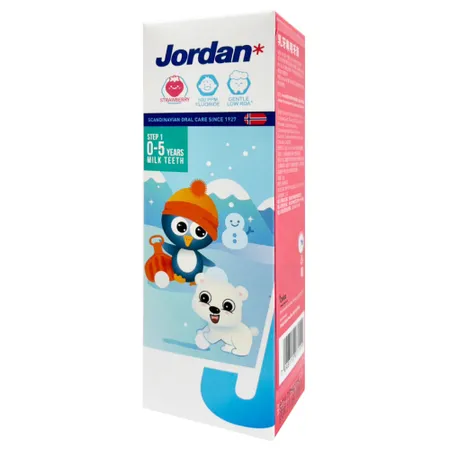 [Jordan]兒童牙膏0-5歲(草莓口味)(75g)