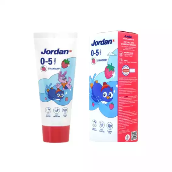 [Jordan]兒童牙膏0-5歲(草莓口味)(75g)
