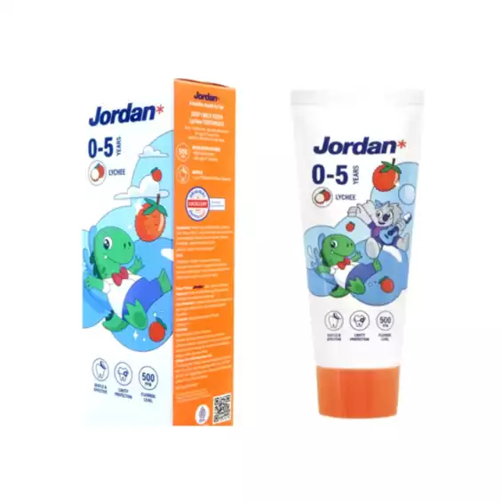 [Jordan]兒童牙膏0-5歲(荔枝口味)(75g)