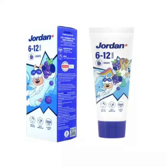 [Jordan]兒童牙膏6-12歲(葡萄口味)(75g)