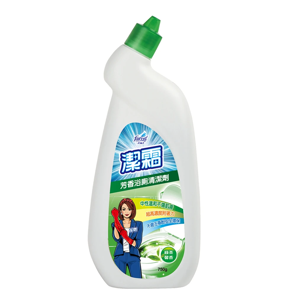 [潔霜] 芳香浴廁清潔劑 750g-檸檬樂園、綠茶馨香、清新皂香