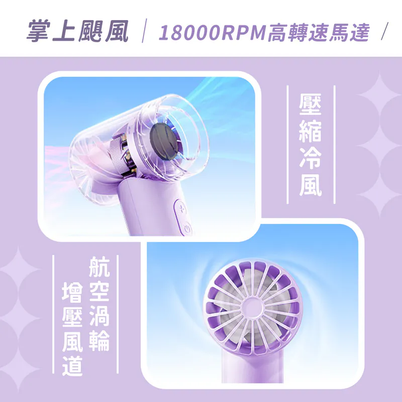 [KINYO] mini百檔充電風扇 (UF-3008)