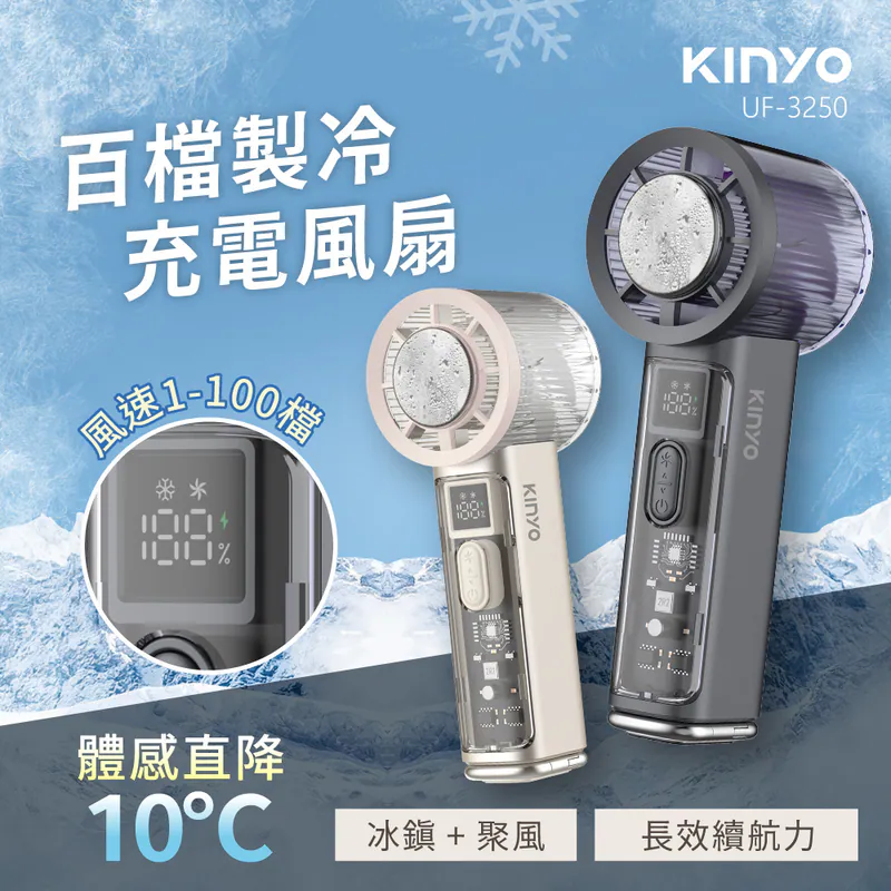 [KINYO]百檔製冷風扇 (UF-3250)