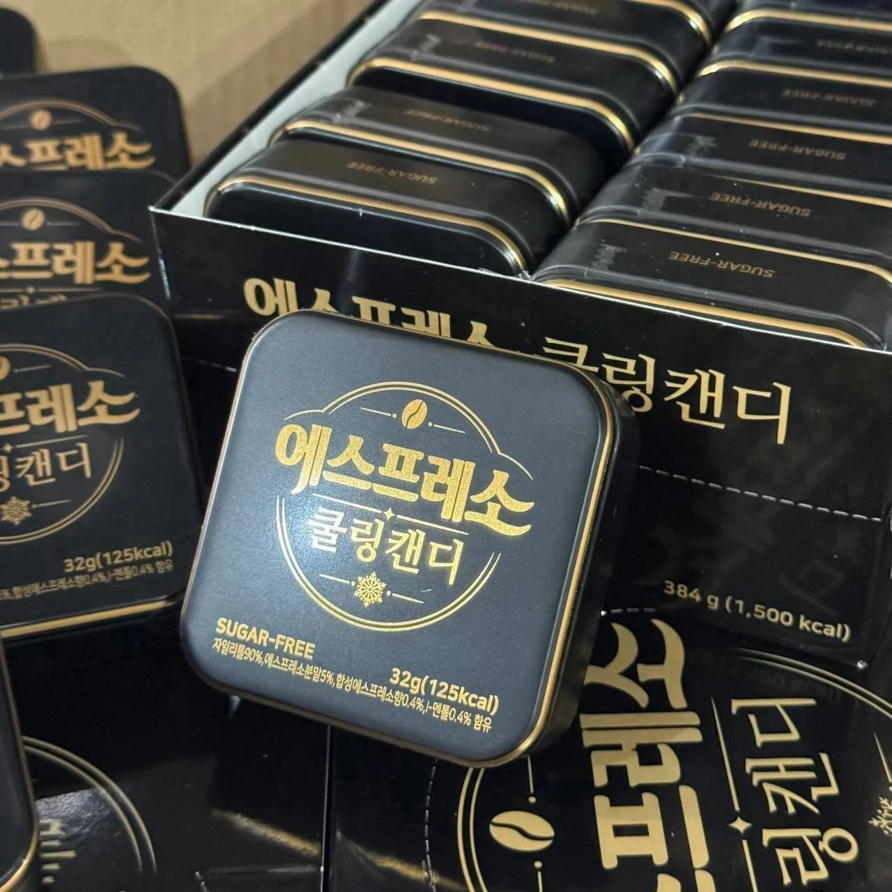 韓國 에스프레소 Cooling Espresso 無糖濃縮咖啡糖3盒以上免運
