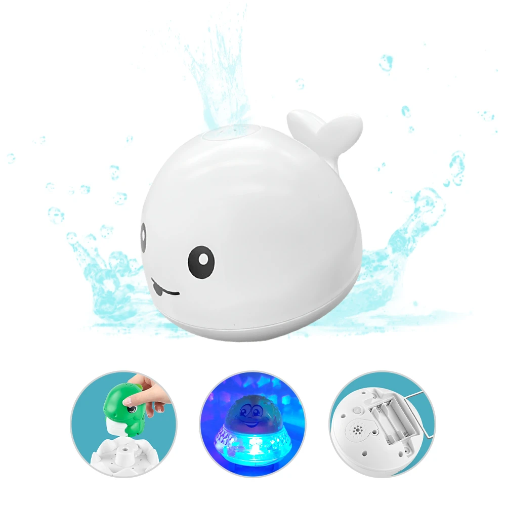 嬰兒洗澡電動自動感應噴水球 寶寶浴室戲水玩具【SJ9813】JoyBaby