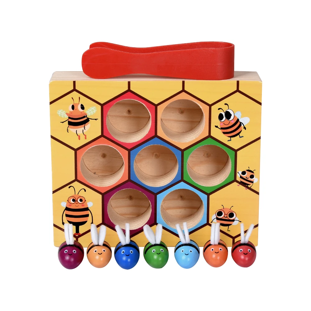 益智玩具 蜜蜂顏色對對碰 兒童玩具 啟蒙玩具【MUQ2896】JoyBaby