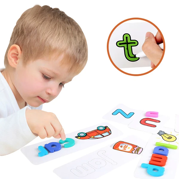 益智玩具 英文拼字 字母書寫早教學習組 拼圖 字卡【MUQ2344】JoyBaby