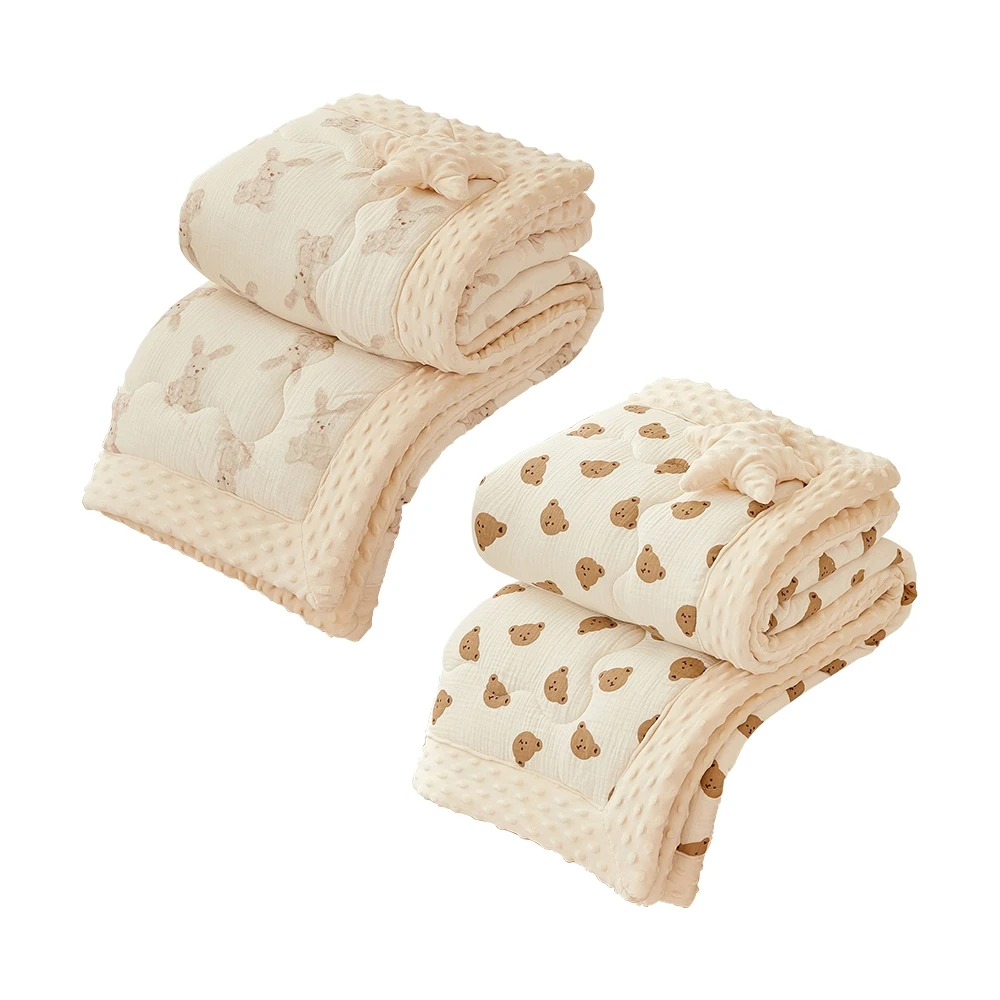 兒童冬天棉被 泡泡毯 保暖嬰兒床床毯 120x150cm兩用被【HY2036】JoyBaby