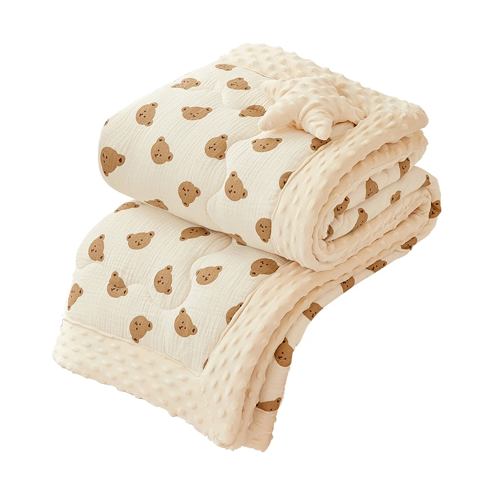 兒童冬天棉被 泡泡毯 保暖嬰兒床床毯 120x150cm兩用被【HY2036】JoyBaby