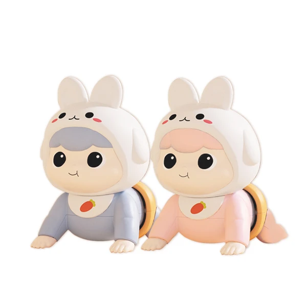 益智玩具 早教學習爬行娃娃 萌兔寶寶爬行 音樂益智玩具【KON1321】JoyBaby