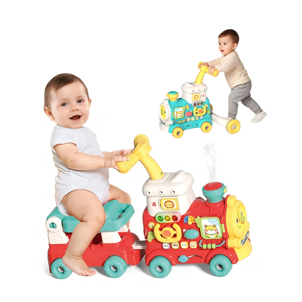 5合1多功能蒸氣火車 學步車 益智聲光擰螺絲玩具 生日禮物 益智玩具【BEL9108】JoyBaby