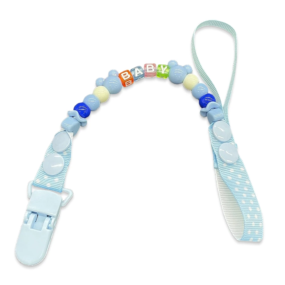 奶嘴鍊 奶嘴鏈 安撫奶嘴防掉鏈 串珠奶嘴夾 奶嘴帶 固定夾【CU1098】JoyBaby