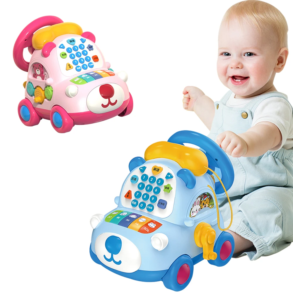電話玩具車 兒童電話車 故事機 模擬方向盤 早教玩具【BEL1031】JoyBaby