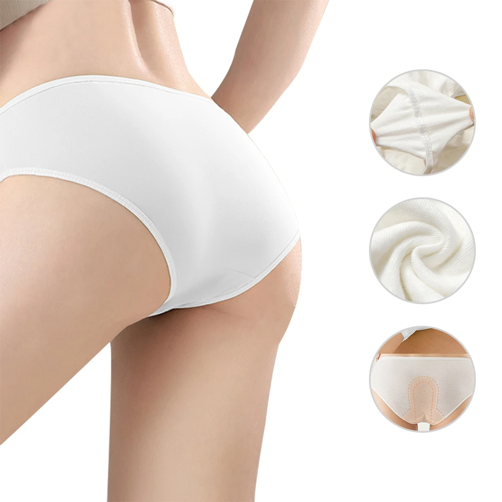 EO滅菌 7入-女用免洗內褲 拋棄式內褲 一次性內褲 生理褲 三角褲 純白彈性透氣內褲 日拋內褲【FG079】JoyBaby
