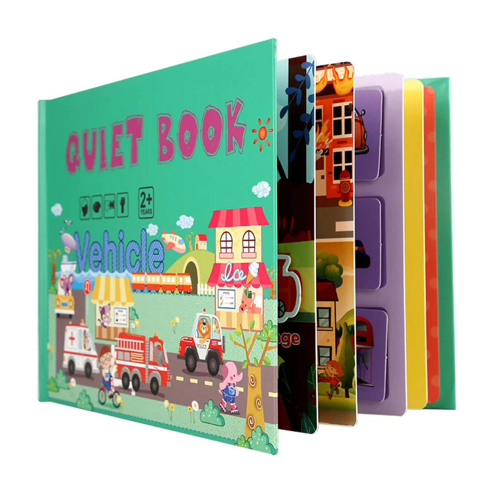 蒙式啟蒙認知學習書 黏貼書 動手動腦互動書 兒童玩具【MUQ0664】JoyBaby