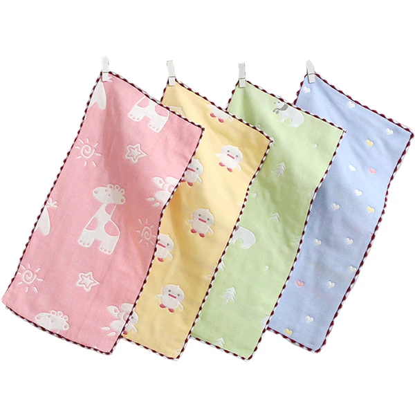 25X50cm 口水巾 六層紗長方巾 兒童毛巾 手帕 餵奶巾【HY2005】JoyBaby