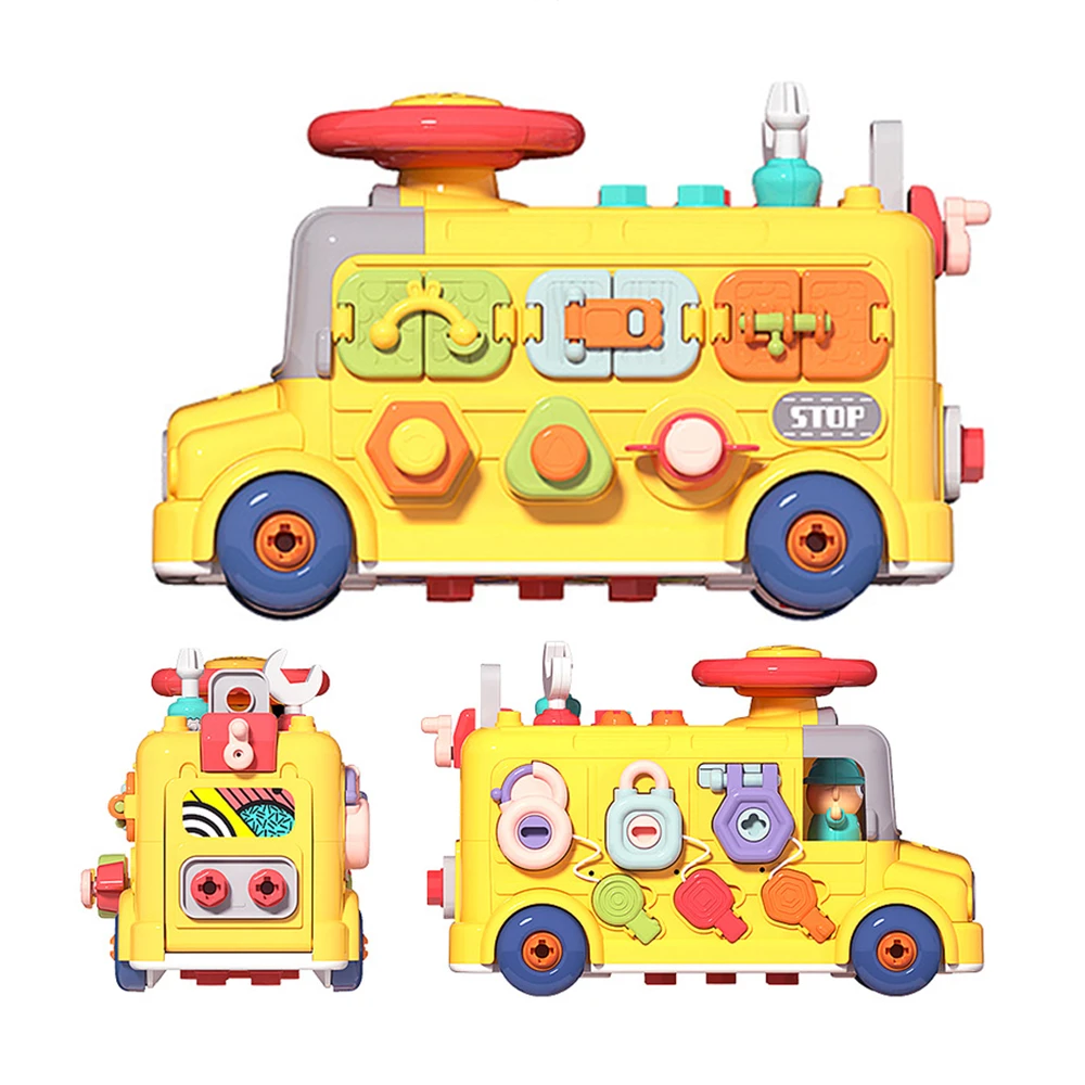 DIY拆裝組合玩具車 擰螺絲益智玩具 六面盒 工程車玩具 啟蒙教具 男孩交換禮物【BEL3023】JoyBaby