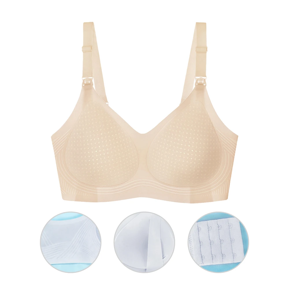 哺乳內衣 無鋼圈內衣 透氣內衣 孕婦內衣 果凍內衣 睡眠內衣 薄款內衣【BF4125】JoyBaby