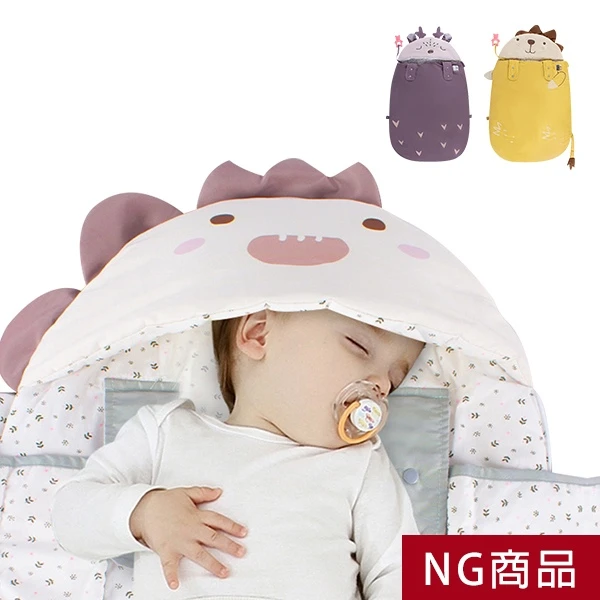 ▲NG特惠商品▼嬰兒抱被 感溫新生兒睡袋 防驚嚇襁褓純棉動物包巾【NGMH7276】JoyBaby