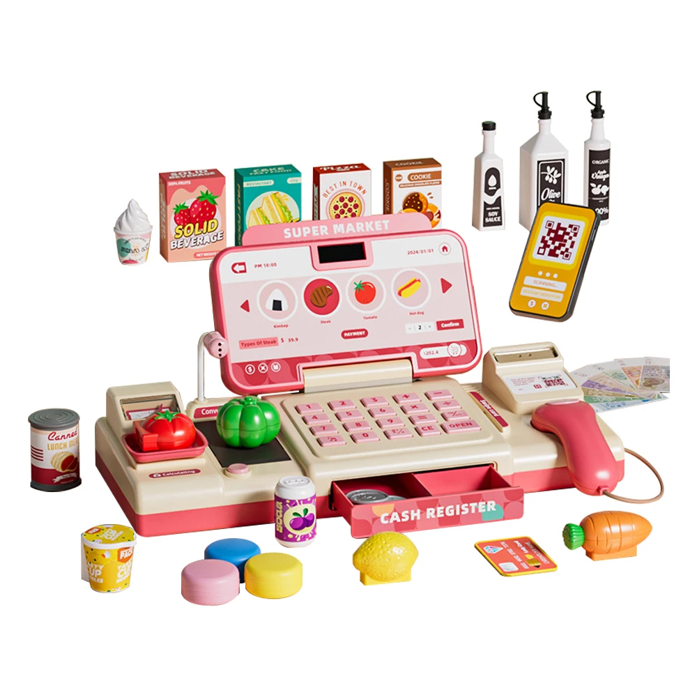 超市收銀機玩具 仿真收銀機兒童玩具 女孩玩具 兒童扮家家酒【BEL1103】JoyBaby