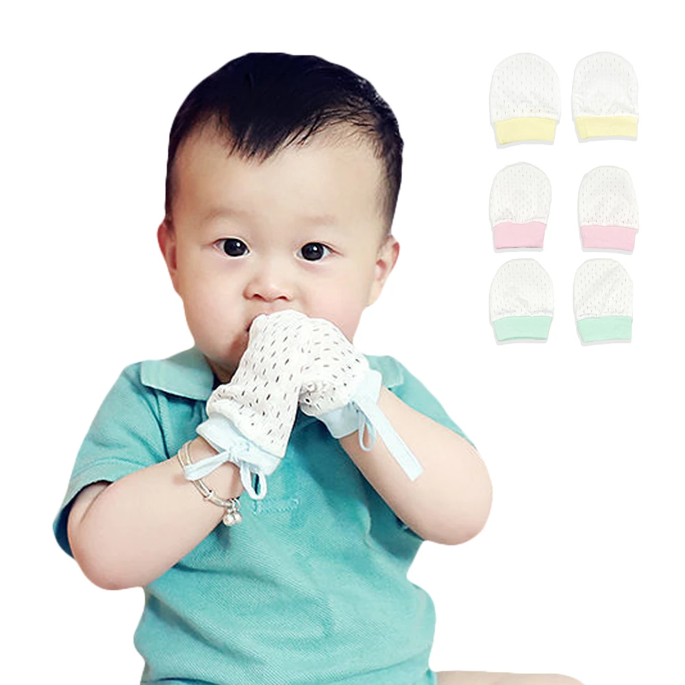 新生兒手套 嬰兒網眼防抓手套 嬰兒防抓手套【CU0168】JoyBaby