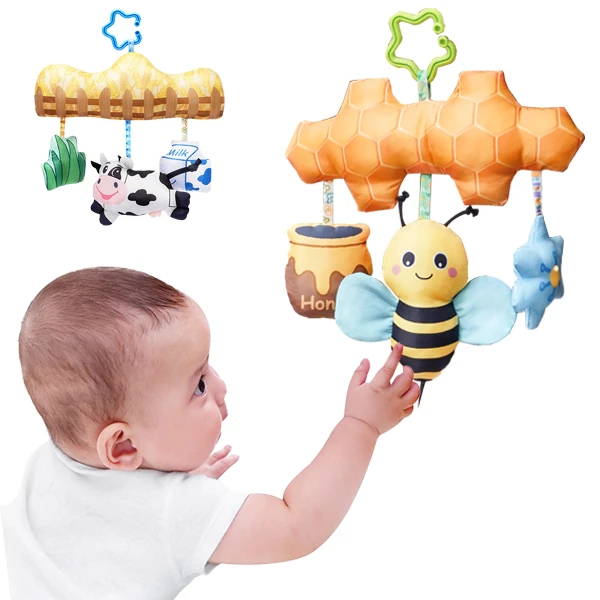 嬰兒推車玩具 嬰兒床掛 安撫玩具 搖鈴掛件【SY1918】JoyBaby