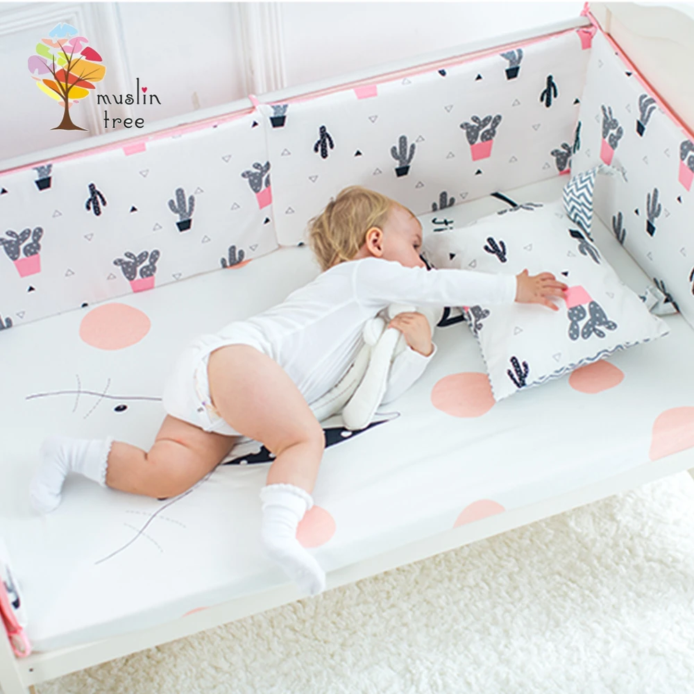 MuslinTree 嬰兒床防撞床圍 寶寶加厚防摔床墊【MT2622】JoyBaby