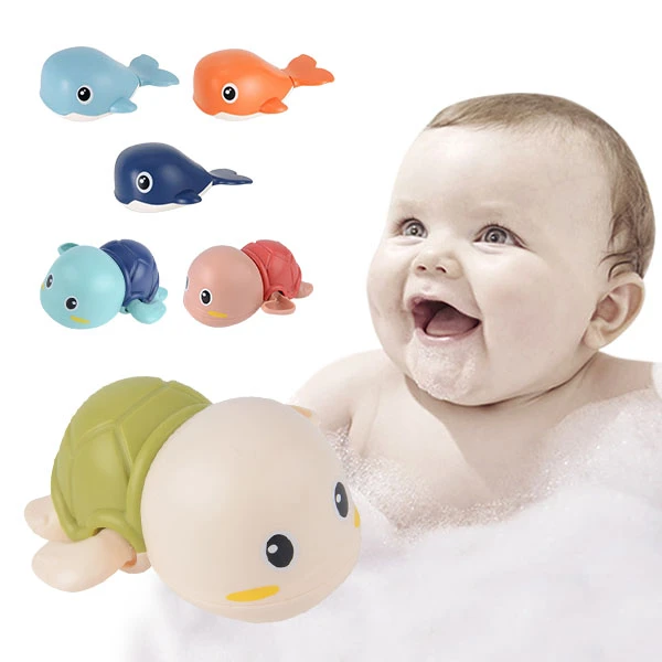 兒童洗澡玩具小烏龜 浴室洗澡動物發條玩具【KON1781】JoyBaby