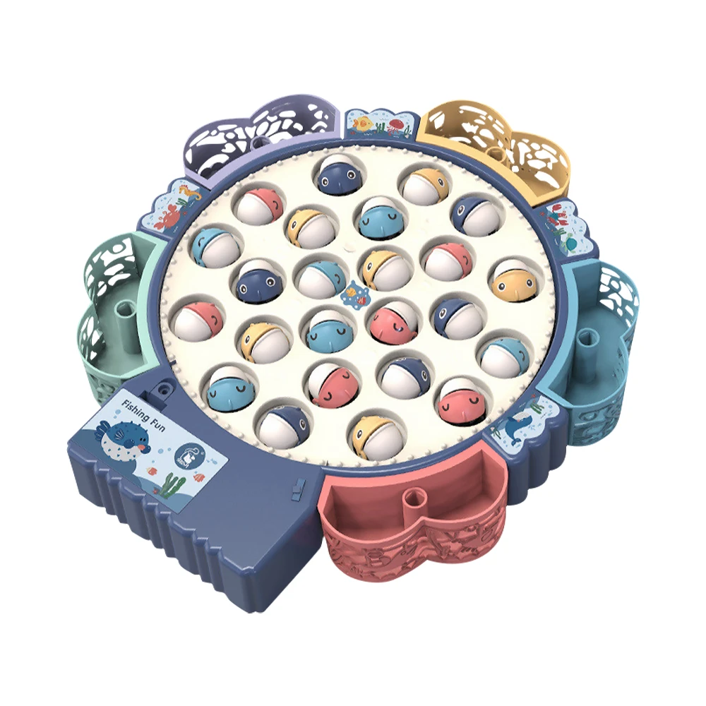 釣魚玩具 釣魚盤 電動旋轉磁性釣魚玩具 親子互動玩具【KON1710】JoyBaby