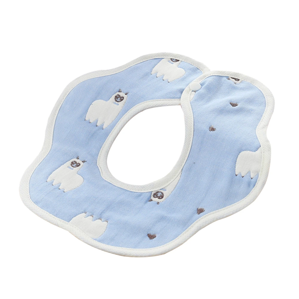圍兜手帕六層花邊紗布口水巾寶寶用品【HY1055】JoyBaby