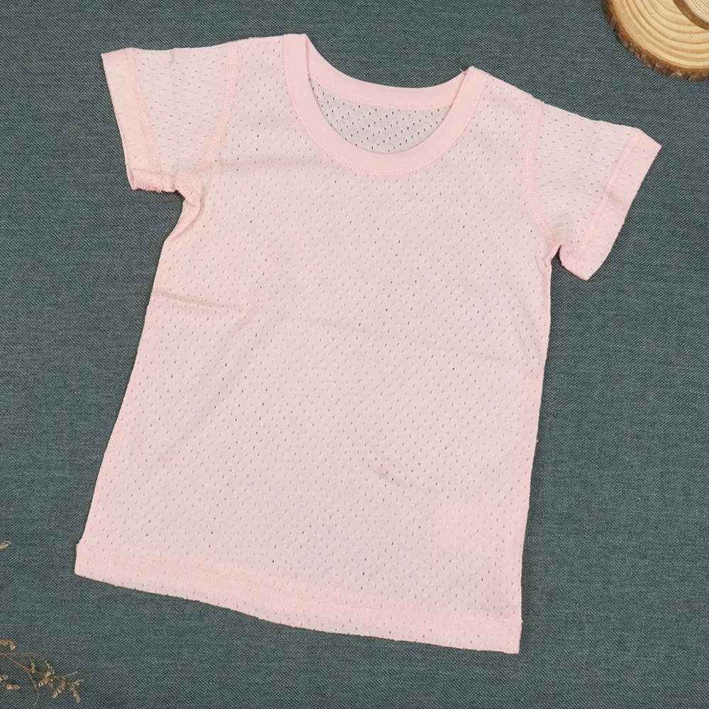 短袖上衣 嬰兒純棉網眼洞洞衣速乾汗衫【HCF85138】JoyBaby