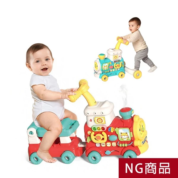 ▲NG特惠商品▼5合1多功能蒸氣火車 學步車 益智聲光擰螺絲玩具 生日禮物 益智玩具【NGBEL9108】JoyBaby