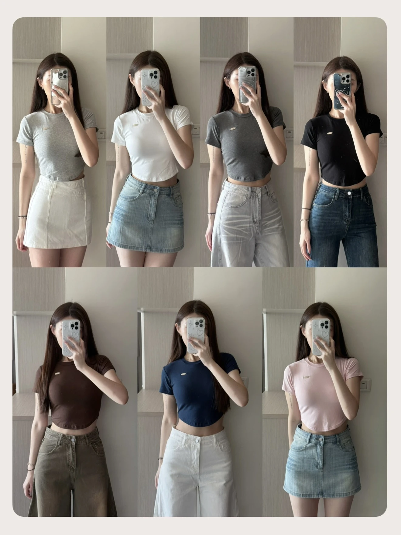 新色登場✨SH鐵牌下圓弧顯身材T