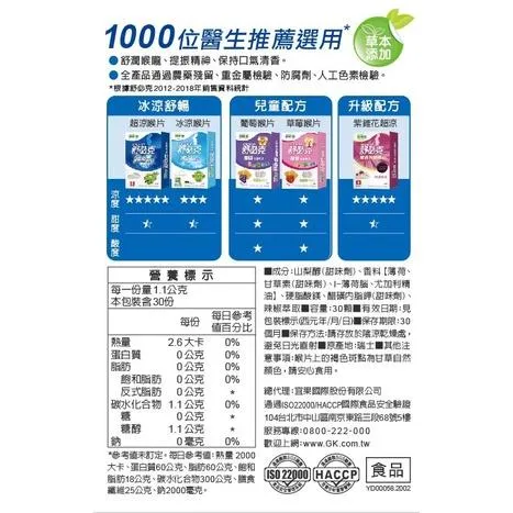 維維樂 舒必克 超涼喉片（30顆/盒）